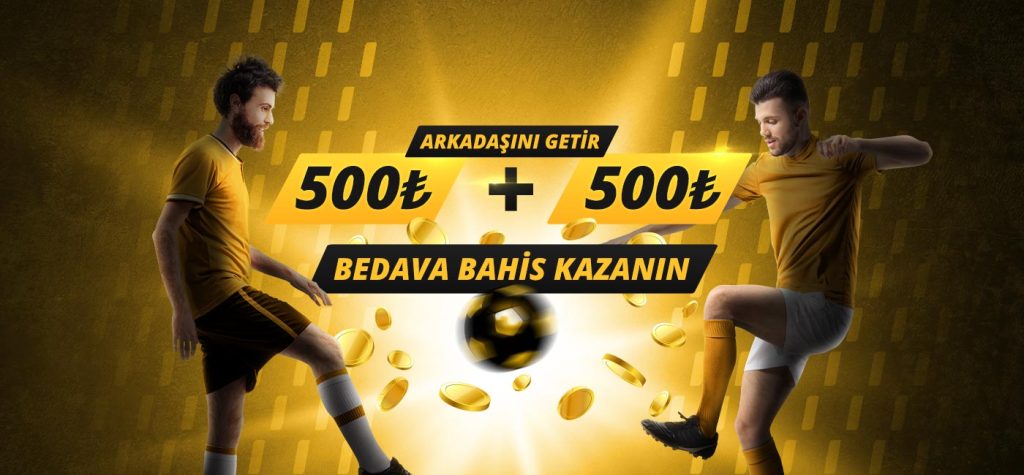 Mobilbahis Arkadaşını Davet Et 500 TL + 500 TL Bahis Fırsatı